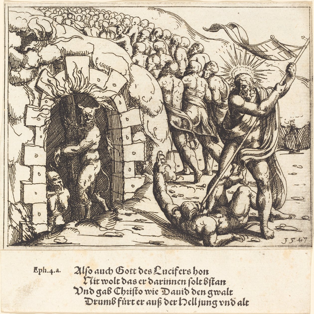 A Tortura do Inferno, 1547. de Augustin Hirschvogel