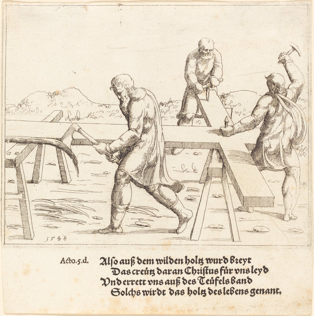 A Preparação da Cruz de Augustin Hirschvogel