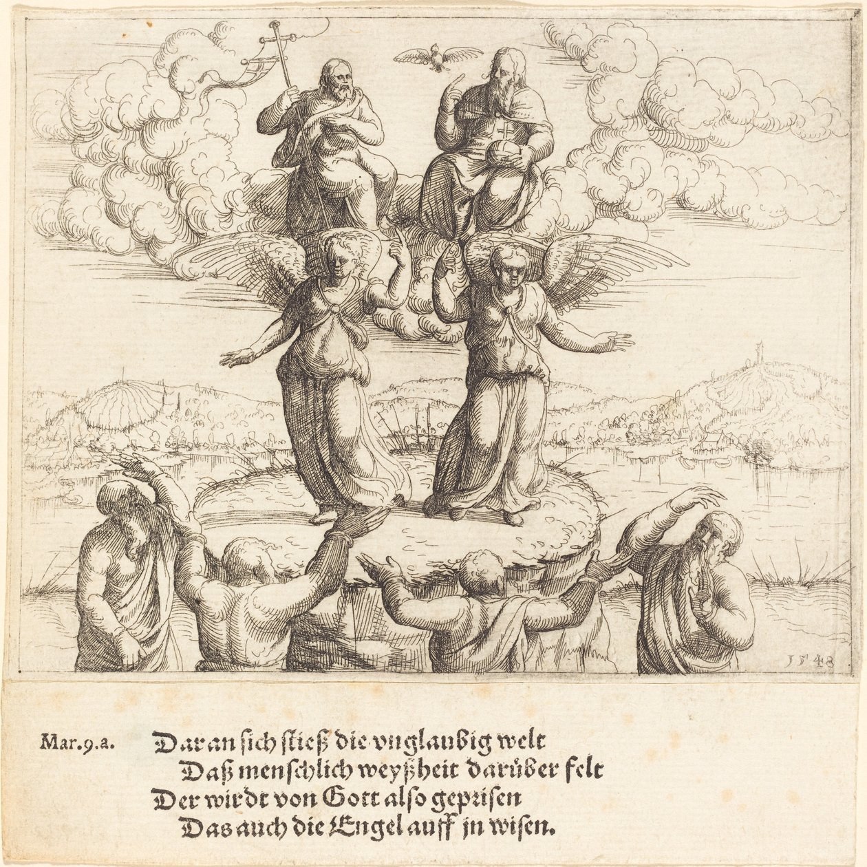 A Transfiguração, 1548. de Augustin Hirschvogel