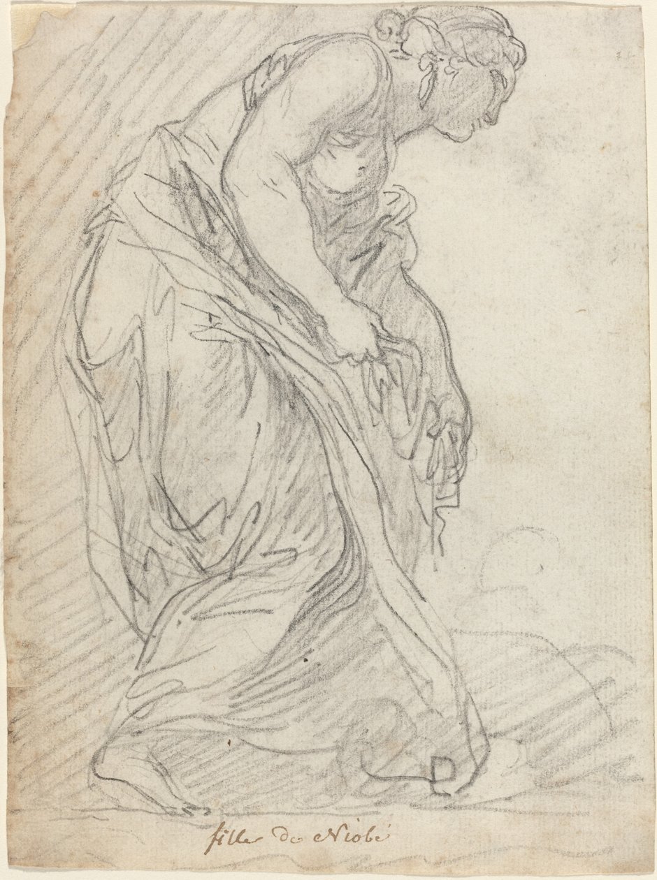 Uma das filhas de Niobe de Augustin Pajou