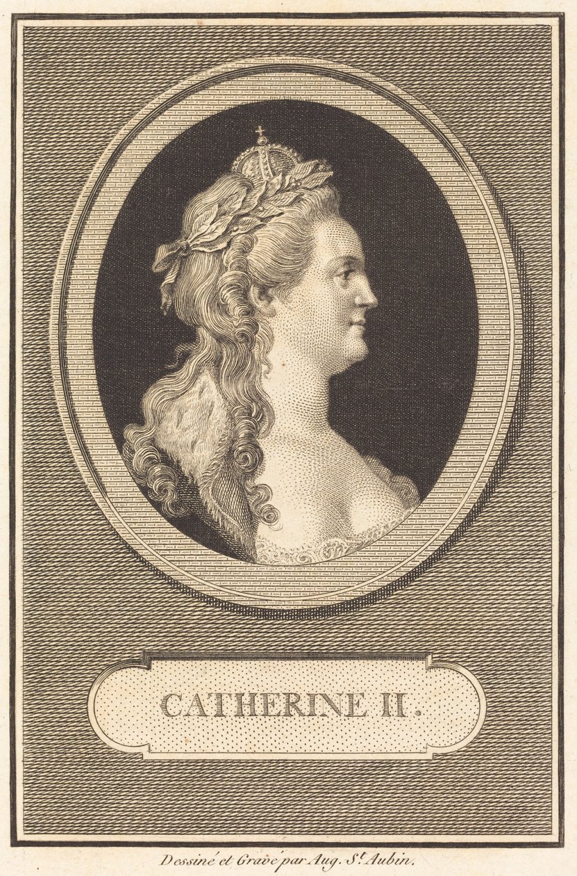 Catarina II de Augustin de Saint-Aubin