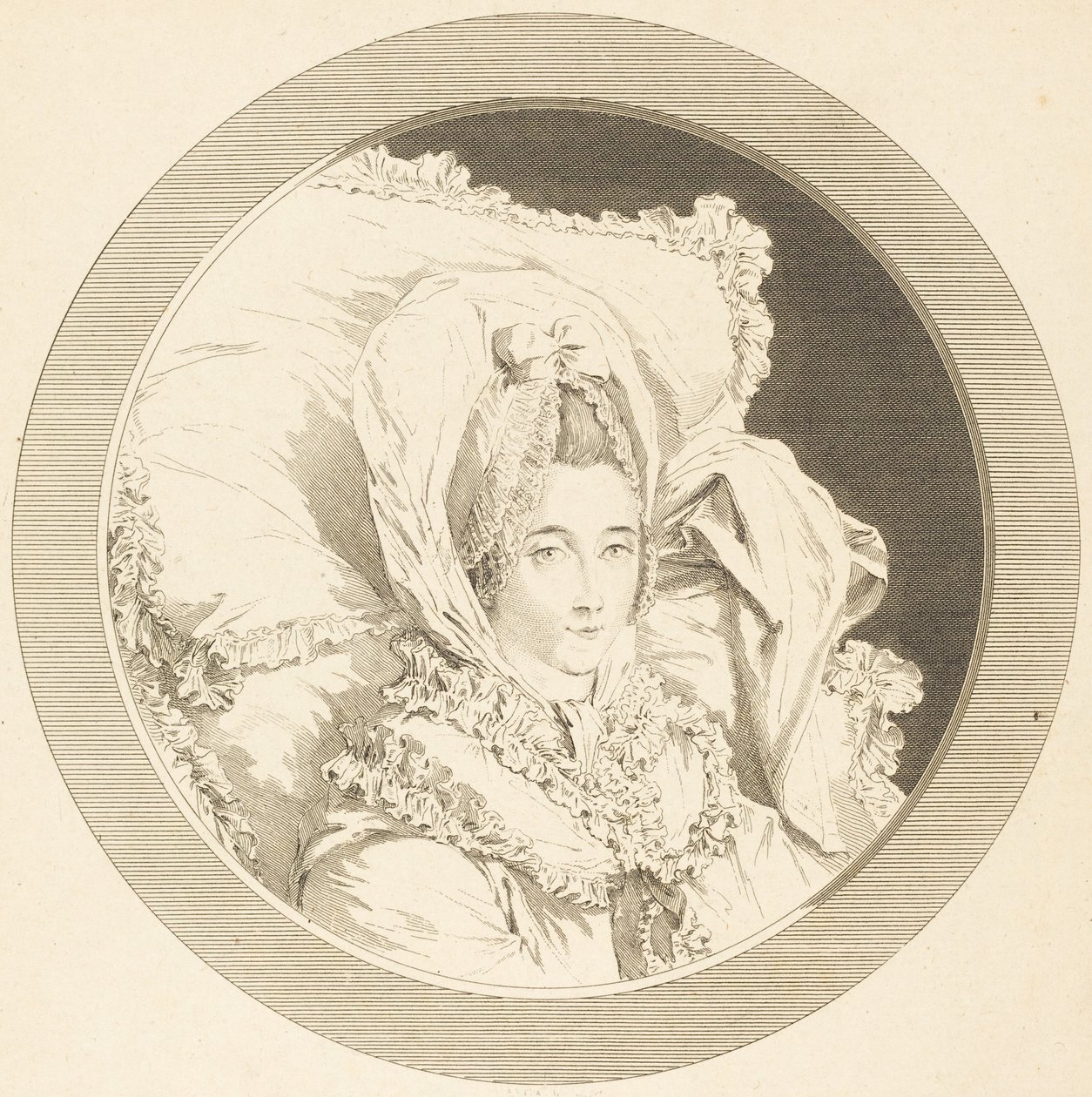 Última hora da Baronesa de Rebecque de Augustin de Saint-Aubin