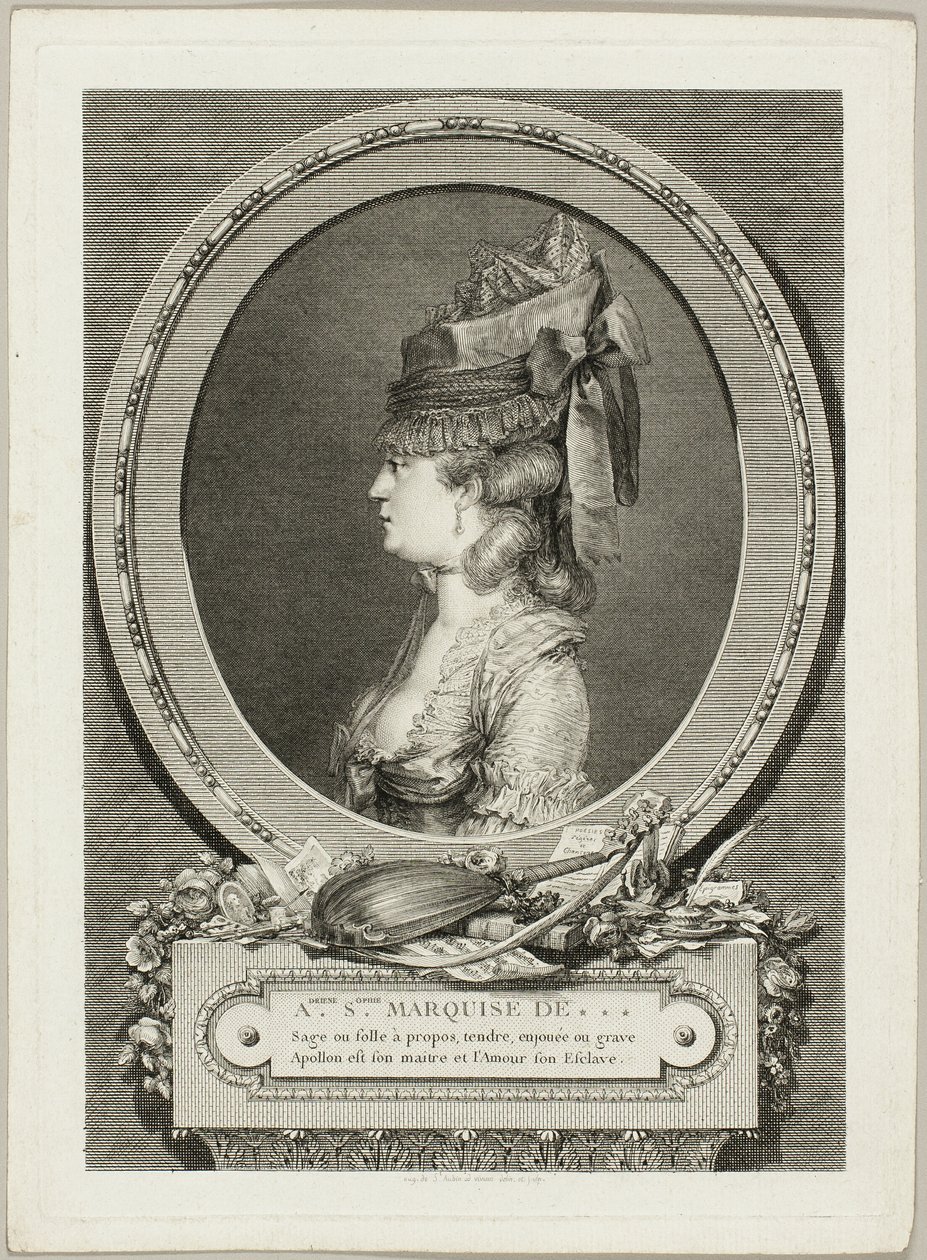 Adrienne-Sophie, marquesa de Lisboa de Augustin de Saint Aubin