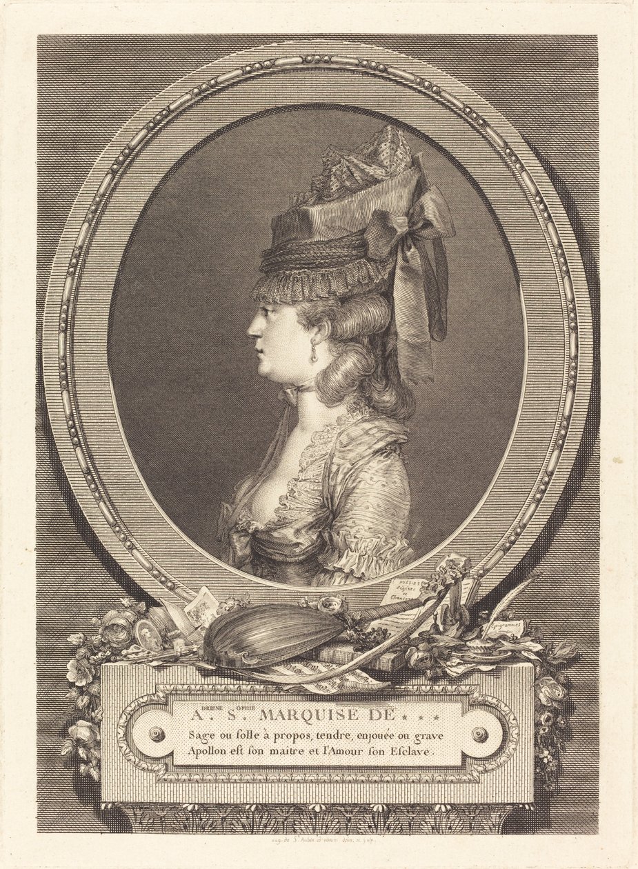 Adrienne Sophie Marquesa de *** de Augustin de Saint Aubin
