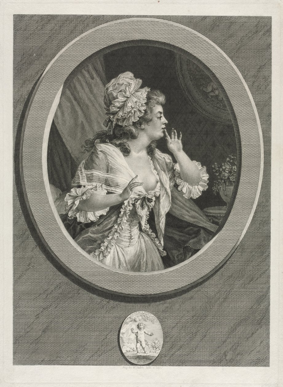 Seja pelo menos discreto e você pode contar comigo, 1789. de Augustin de Saint Aubin
