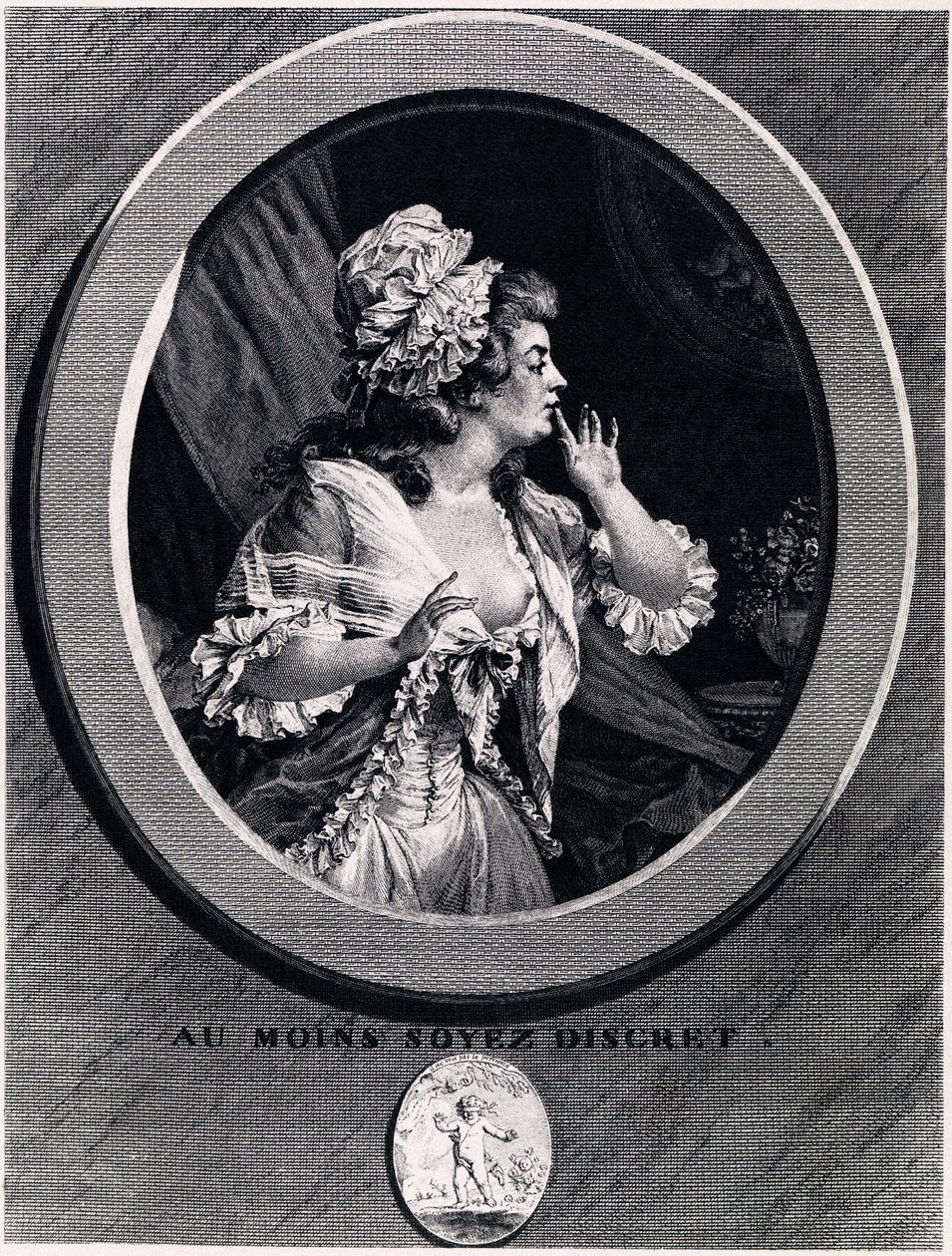 Pelo menos seja discreto!, 1789 de Augustin de Saint Aubin