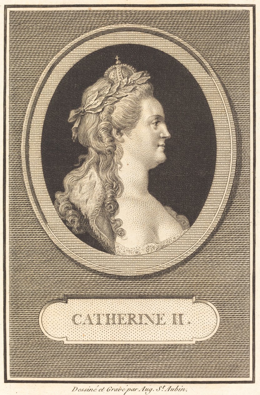 Catarina II de Augustin de Saint Aubin