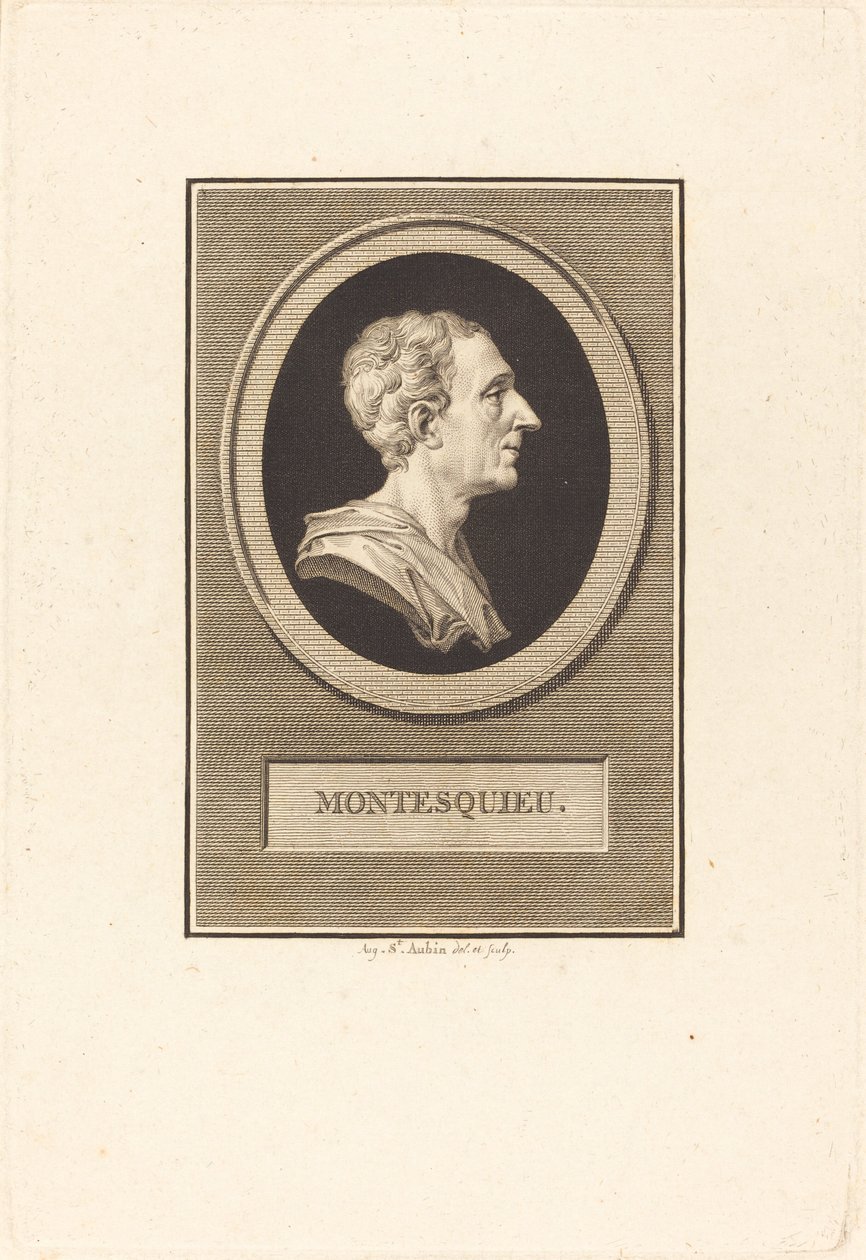 Charles Louis de Secondat Montesquieu de Augustin de Saint Aubin
