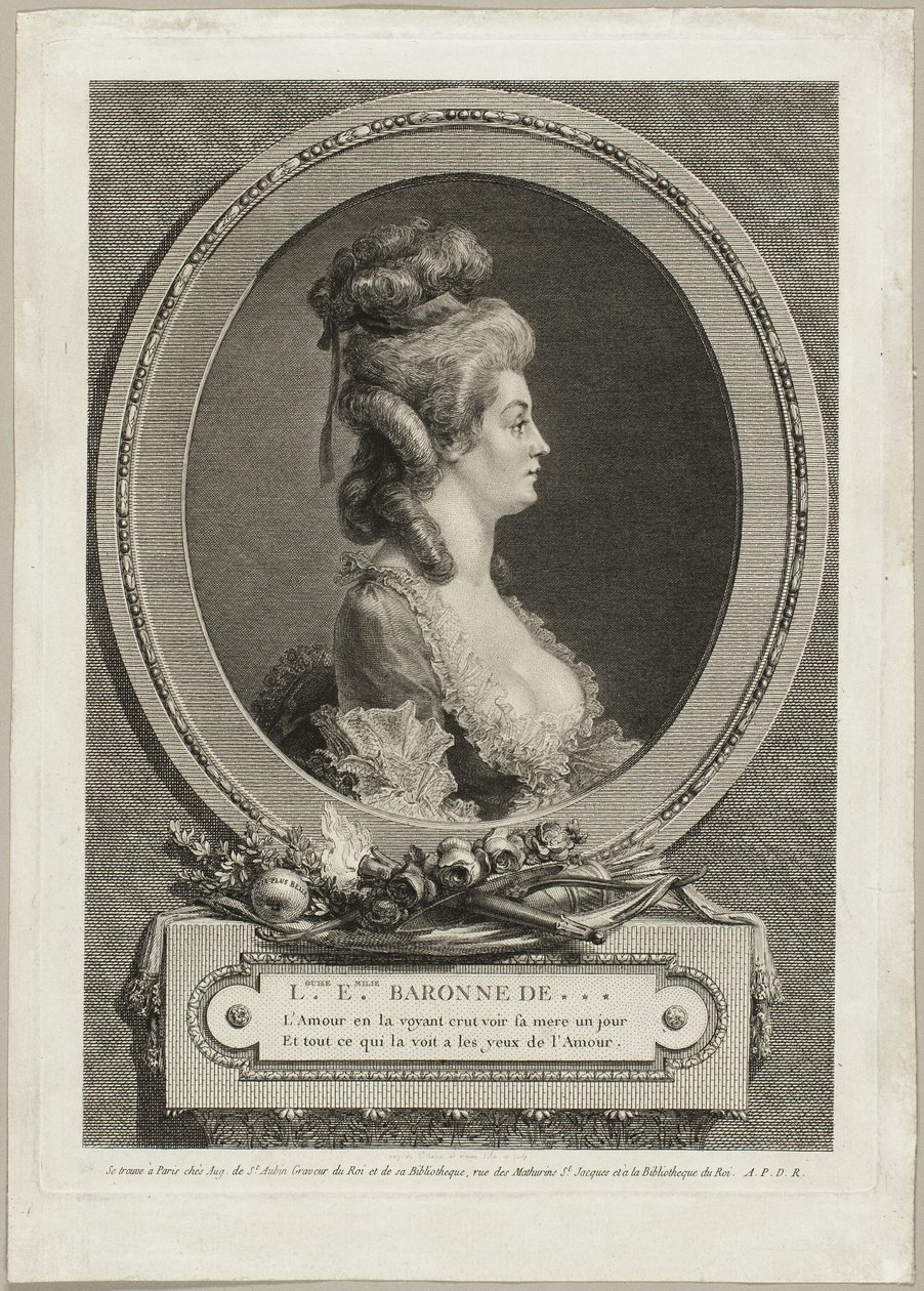 Louise Émilie, Baronesa de *** França de Augustin de Saint Aubin