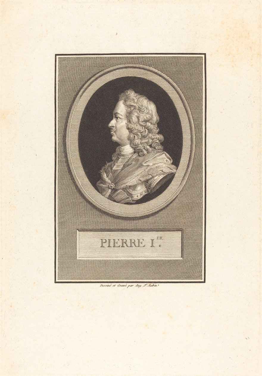 Pedro o grande de Augustin de Saint Aubin