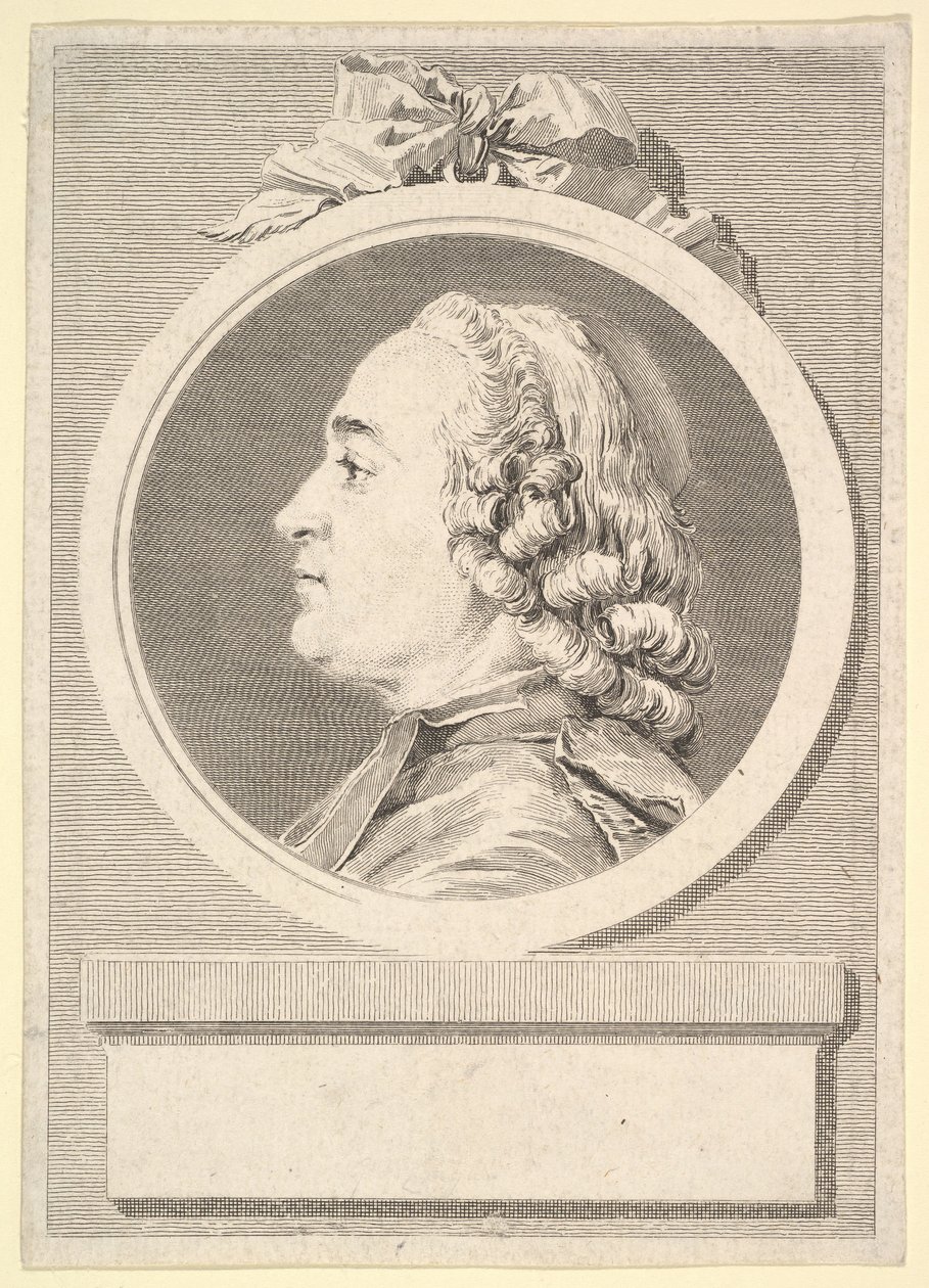 Retrato de Charles Gauzargues, 1767. de Augustin de Saint Aubin