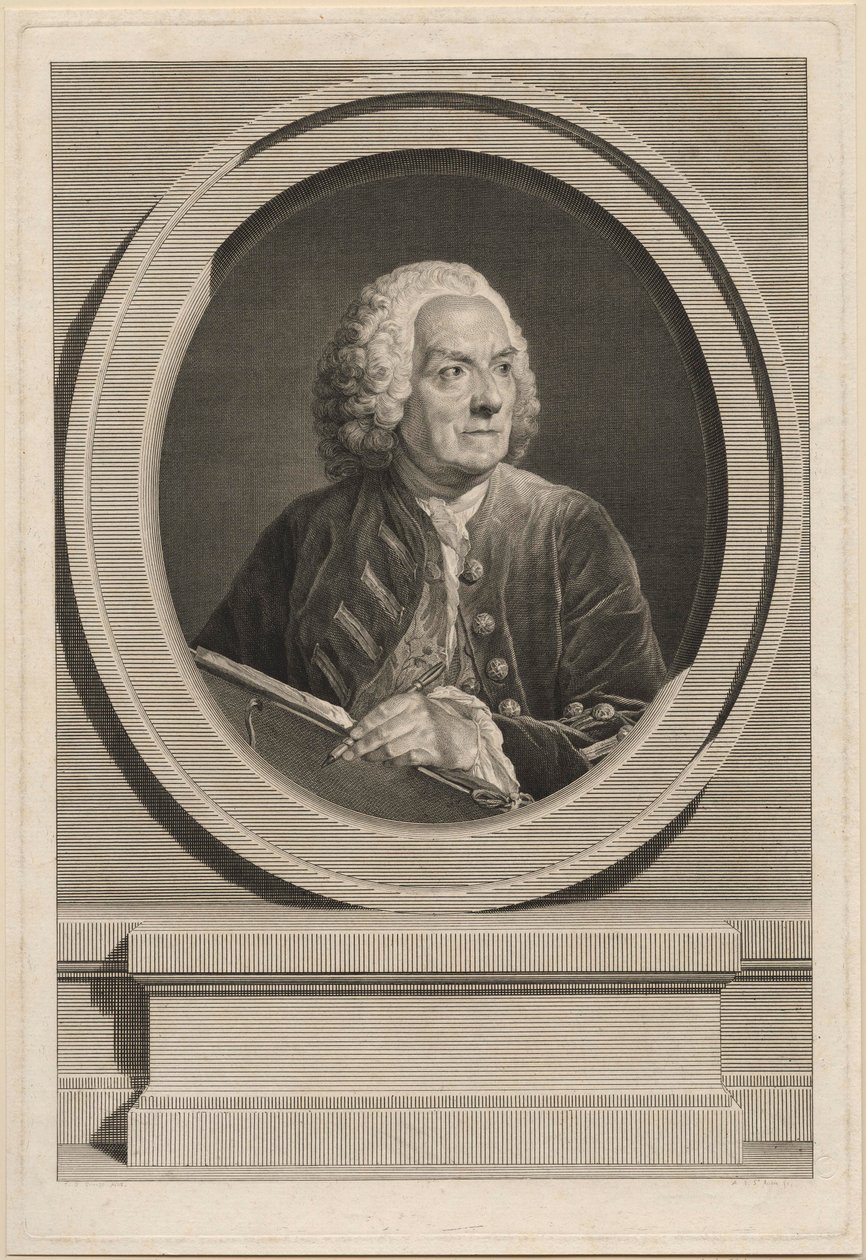 Retrato de Louis de Silvestre de Augustin de Saint Aubin