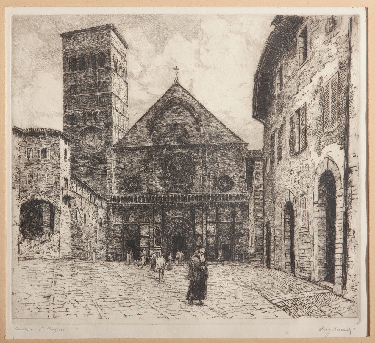 Assis, S. Rufinus (gravura em papel) de Augusto Baracchi