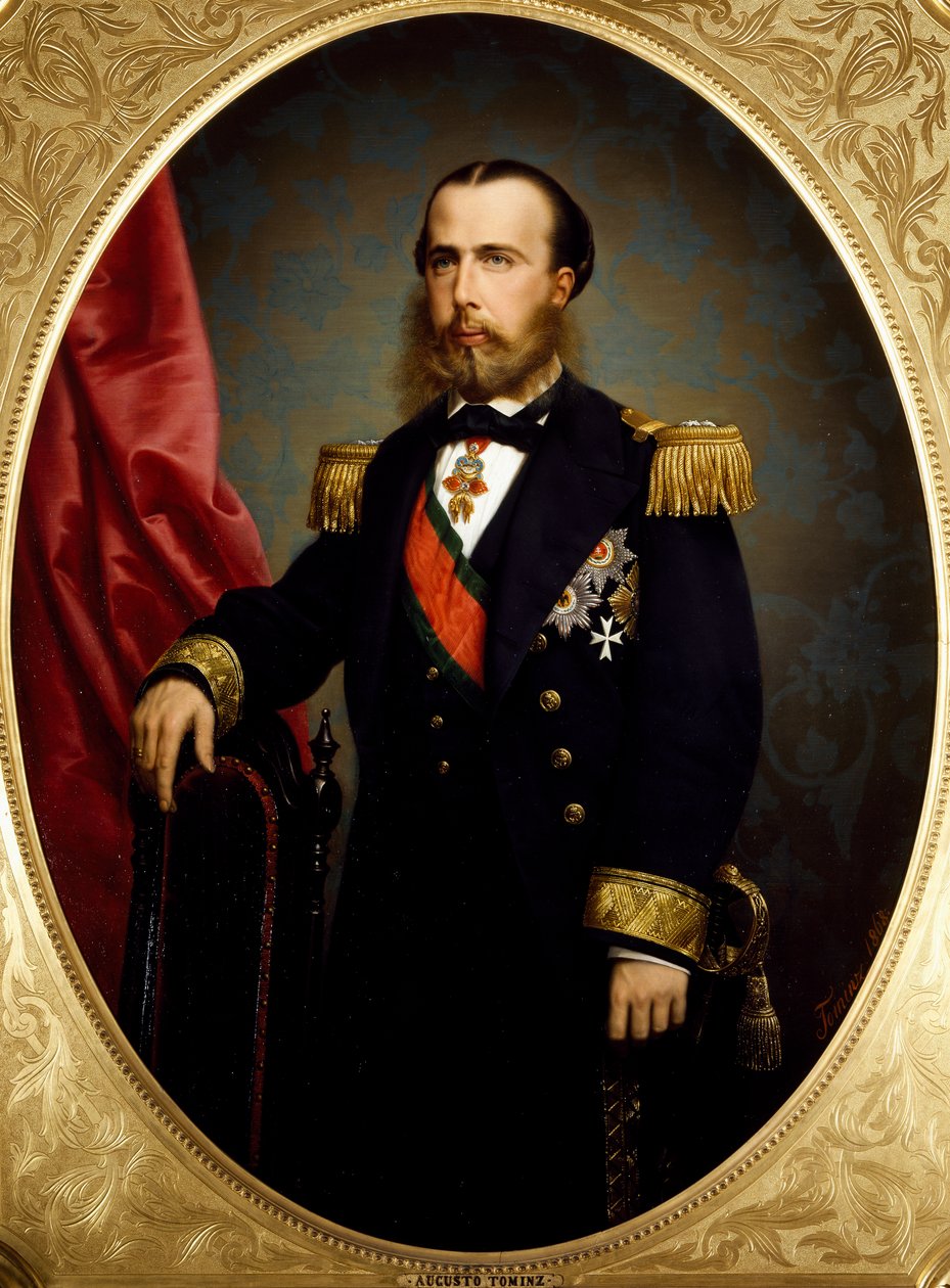 Retrato de Fernando Maximiliano da Áustria (Viena de Augusto Tominz
