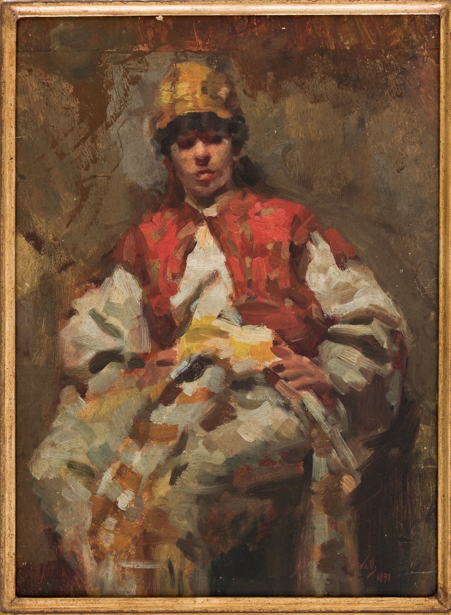 Figura Feminina (óleo sobre papel) de Augusto Valli