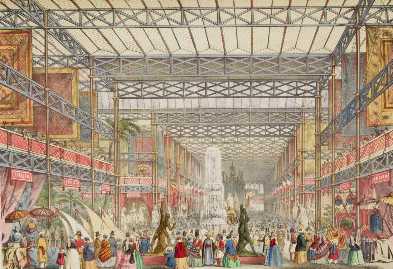 Interior do Palácio de cristal, pub. por Stannard e Dixon (lito colorido) de Augustus Butler