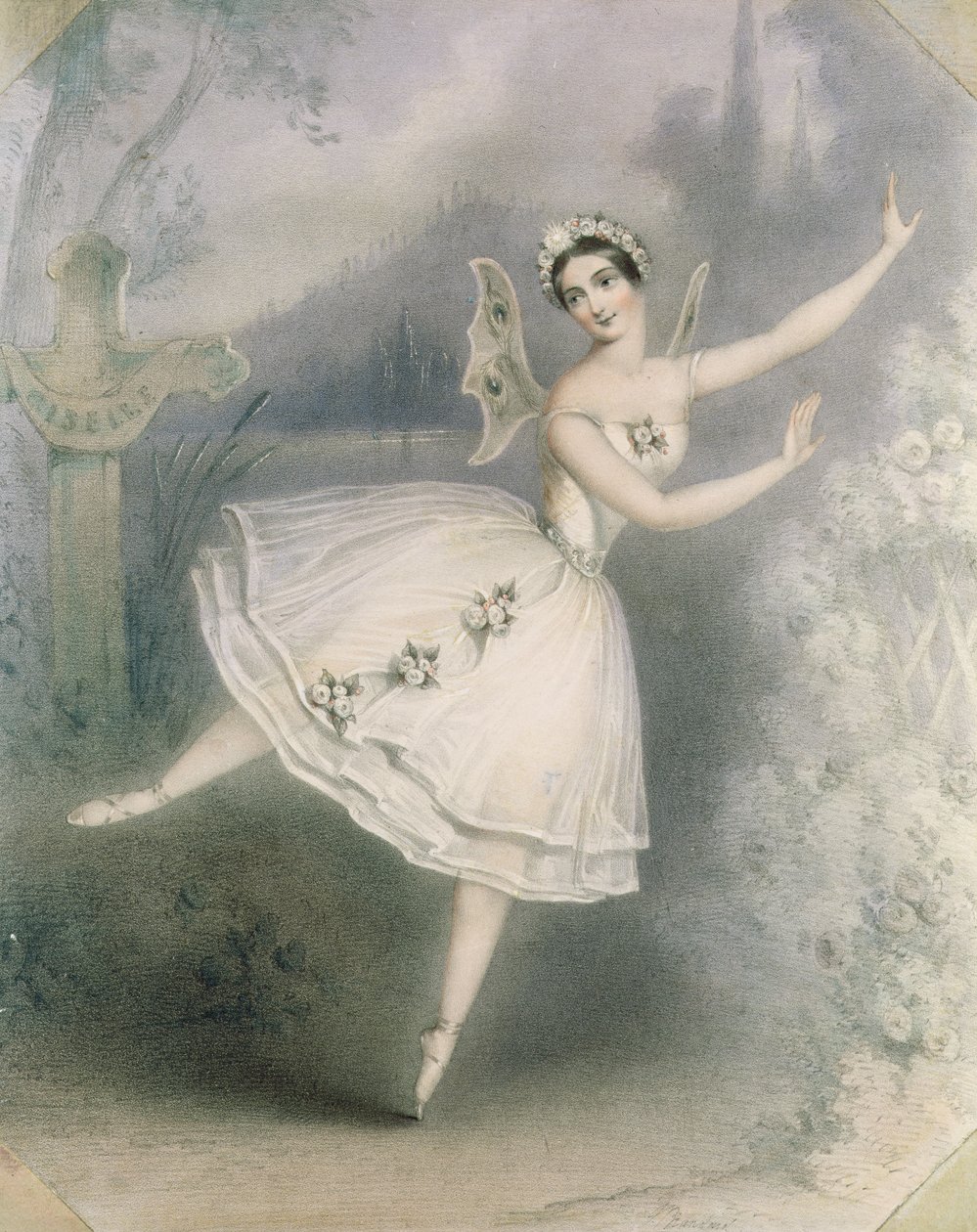 Carlotta Grisi (1819-99) como Giselle, Paris, c.1841 de Augustus Jules Bouvier
