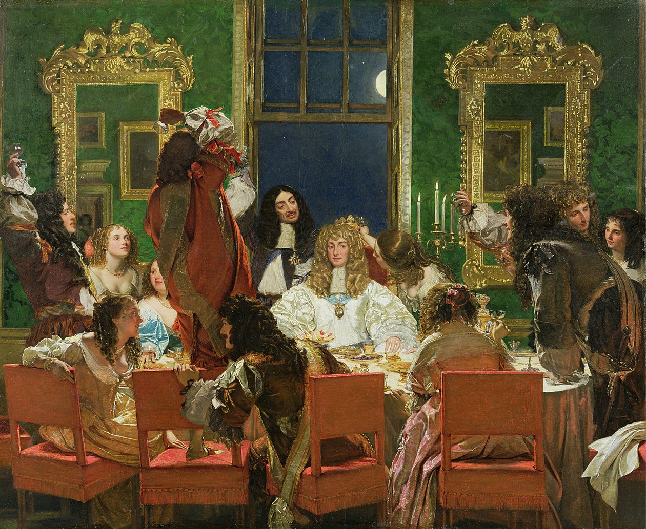 A Vida de Buckingham, 1853-55 (ver 129316 para par) de Augustus Leopold Egg