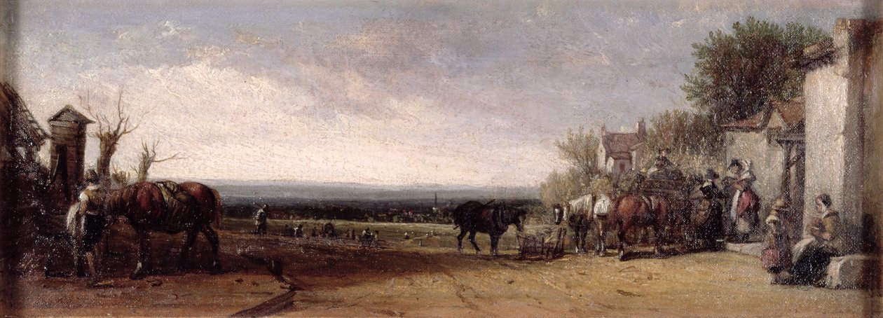 A porta da pensão perto de Gravesend de Augustus Wall Callcott