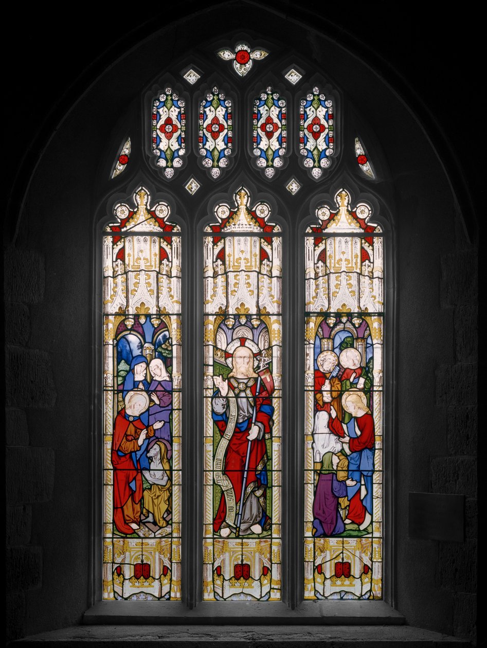 A criação de Lázaro, Cristo e a criação da filha de Jairu, 1851 de Augustus Welby Northmore Pugin