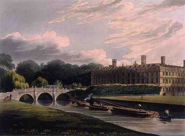 Exterior de Clare Hall, Cambridge, de 