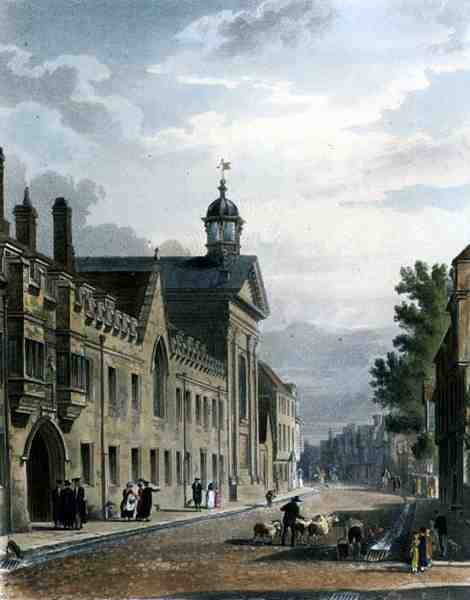 Exterior do Pembroke College, Cambridge, de 