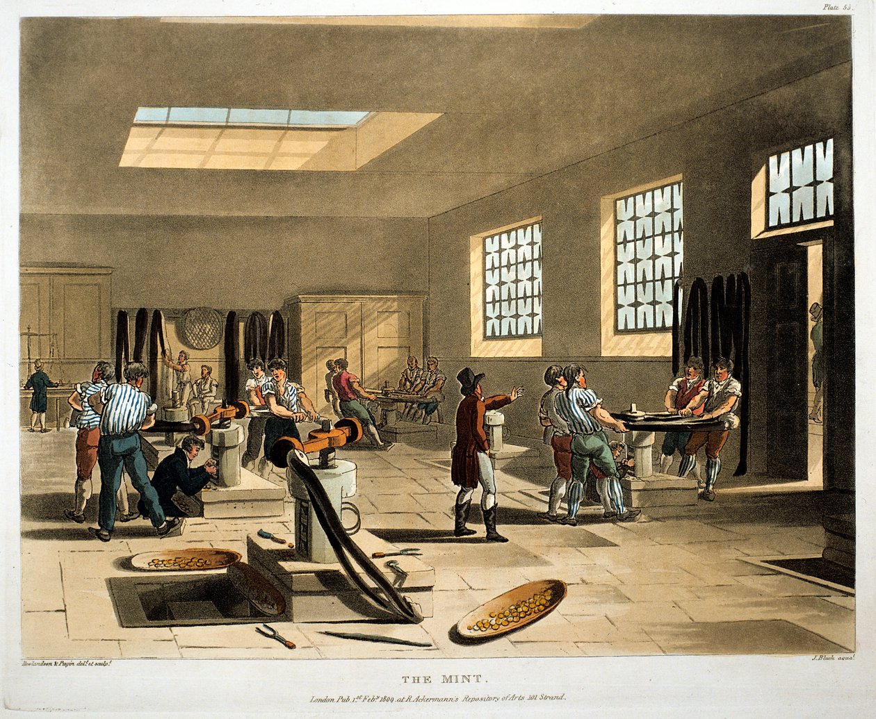 The Mint, Londres, 1808-1811 de Augustus Charles Pugin, Thomas Rowlandson