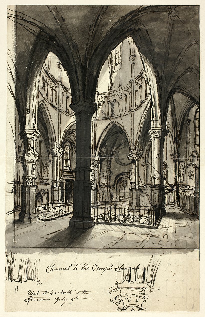 Capela da Igreja do Templo de Augustus Charles Pugin
