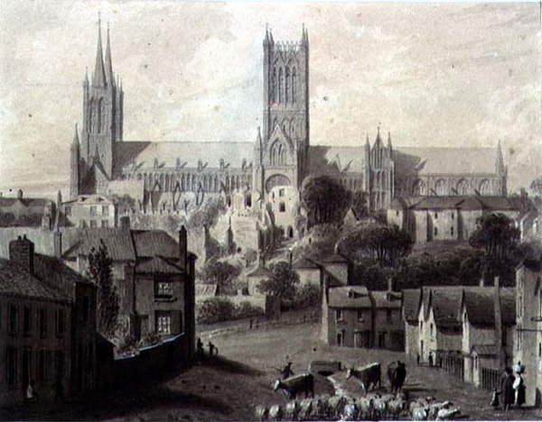 Catedral de Lincoln do Sul de Augustus Charles Pugin