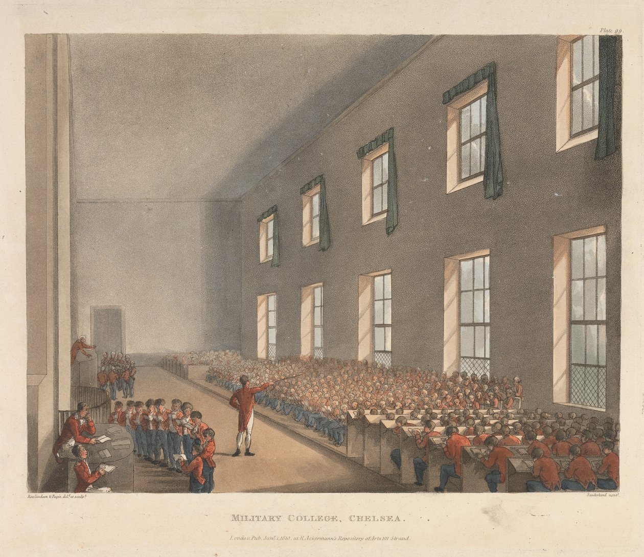 Colégio Militar, Chelsea de Augustus Charles Pugin