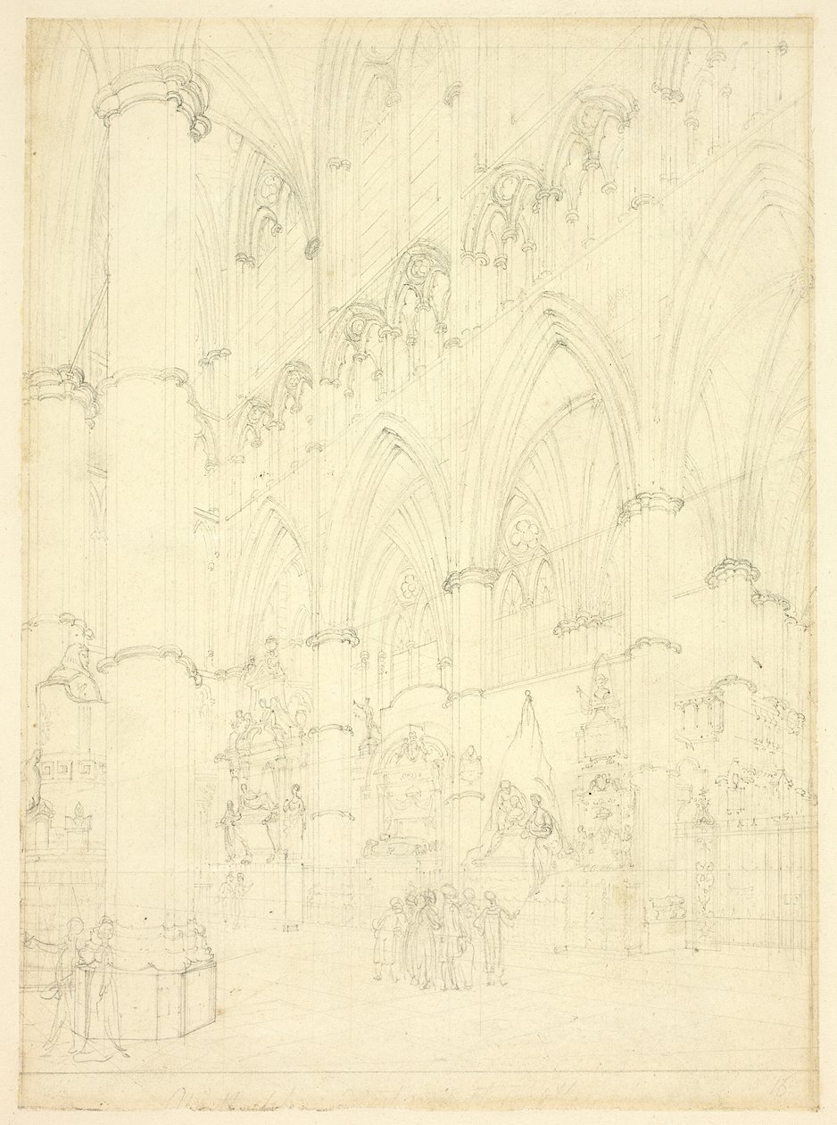 Corredor Norte, Abadia de Westminster de Augustus Charles Pugin