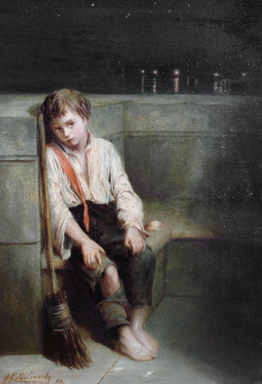 A London Jo - o fim do dia de Augustus Edwin Mulready