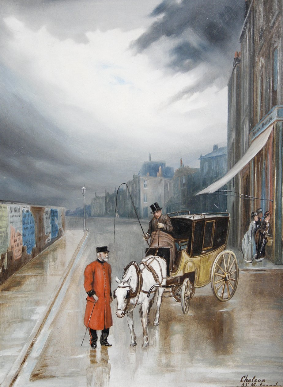 Depois da chuva - Chelsea de Augustus Edwin Mulready