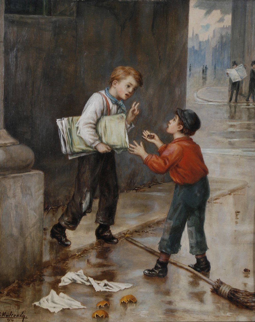 A sorte num momento de Augustus Edwin Mulready