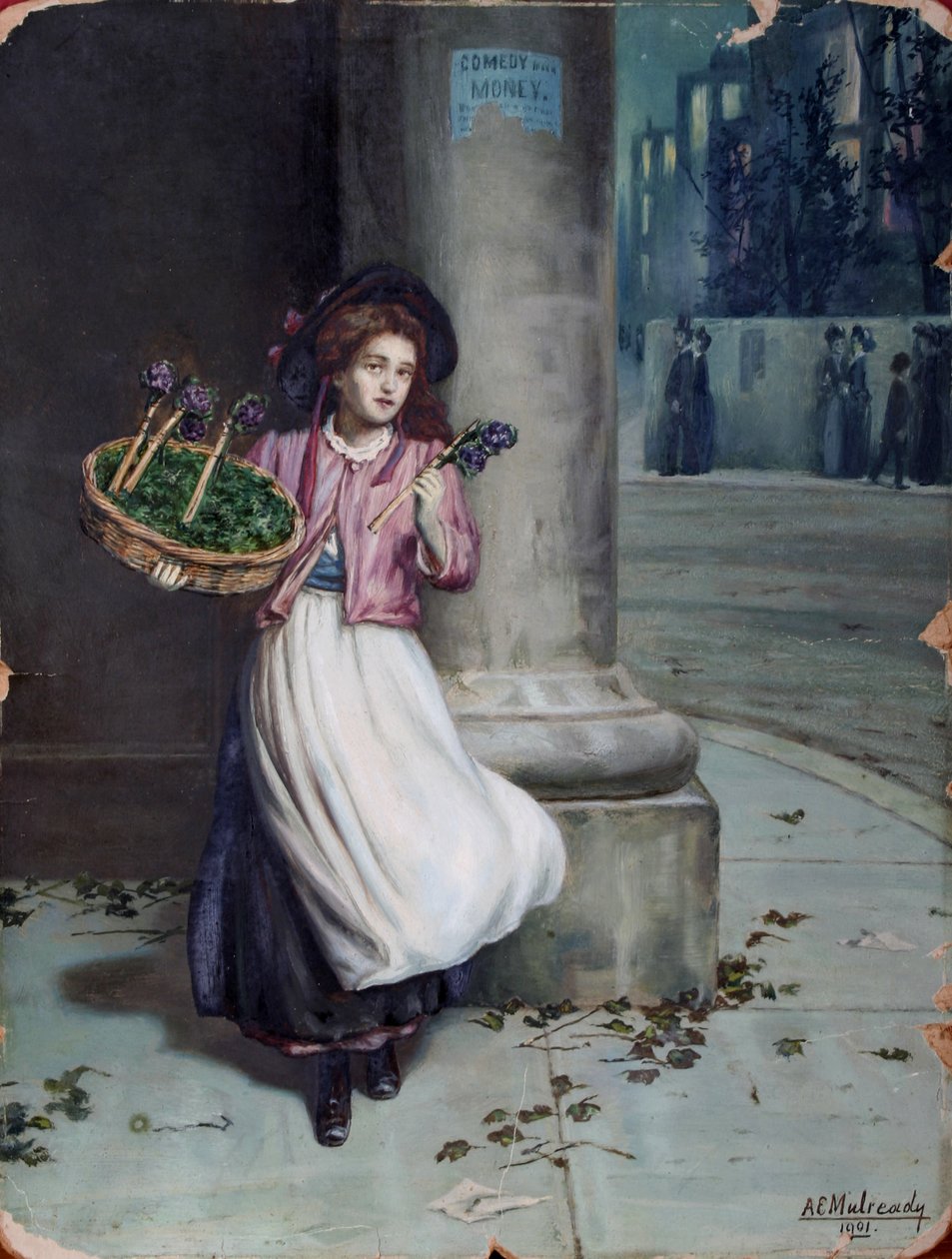 Vendendo para fora de Augustus Edwin Mulready