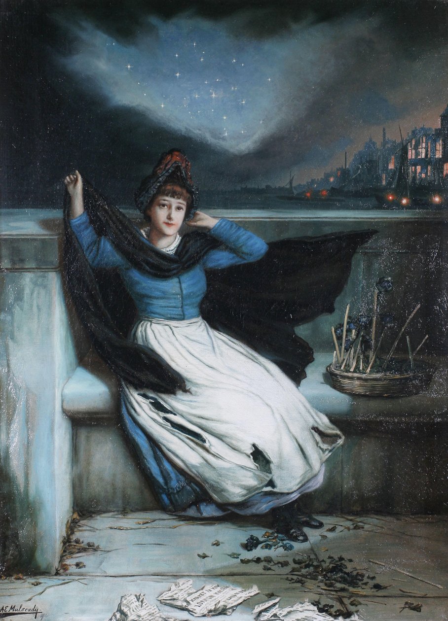 O fecho do dia - Esgotar de Augustus Edwin Mulready