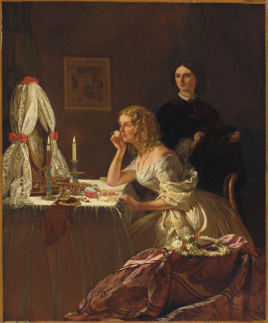 Uma jovem em seu banheiro de Augustus Leopold Egg