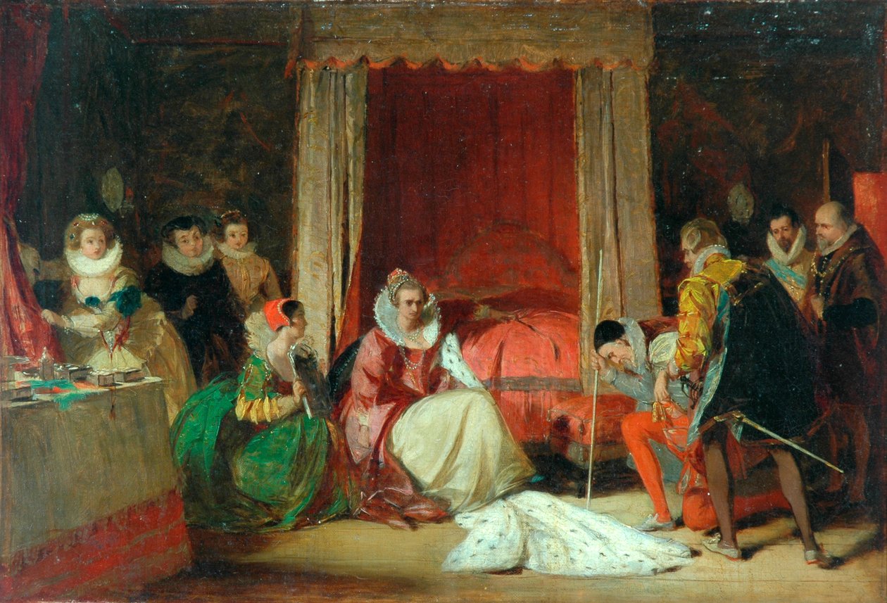Rainha elizabeth em uma raiva de Augustus Leopold Egg