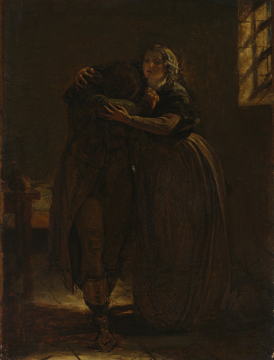 Estudo para "Venha Descansar neste Seio, meu Querido Atingido" de Augustus Leopold Egg