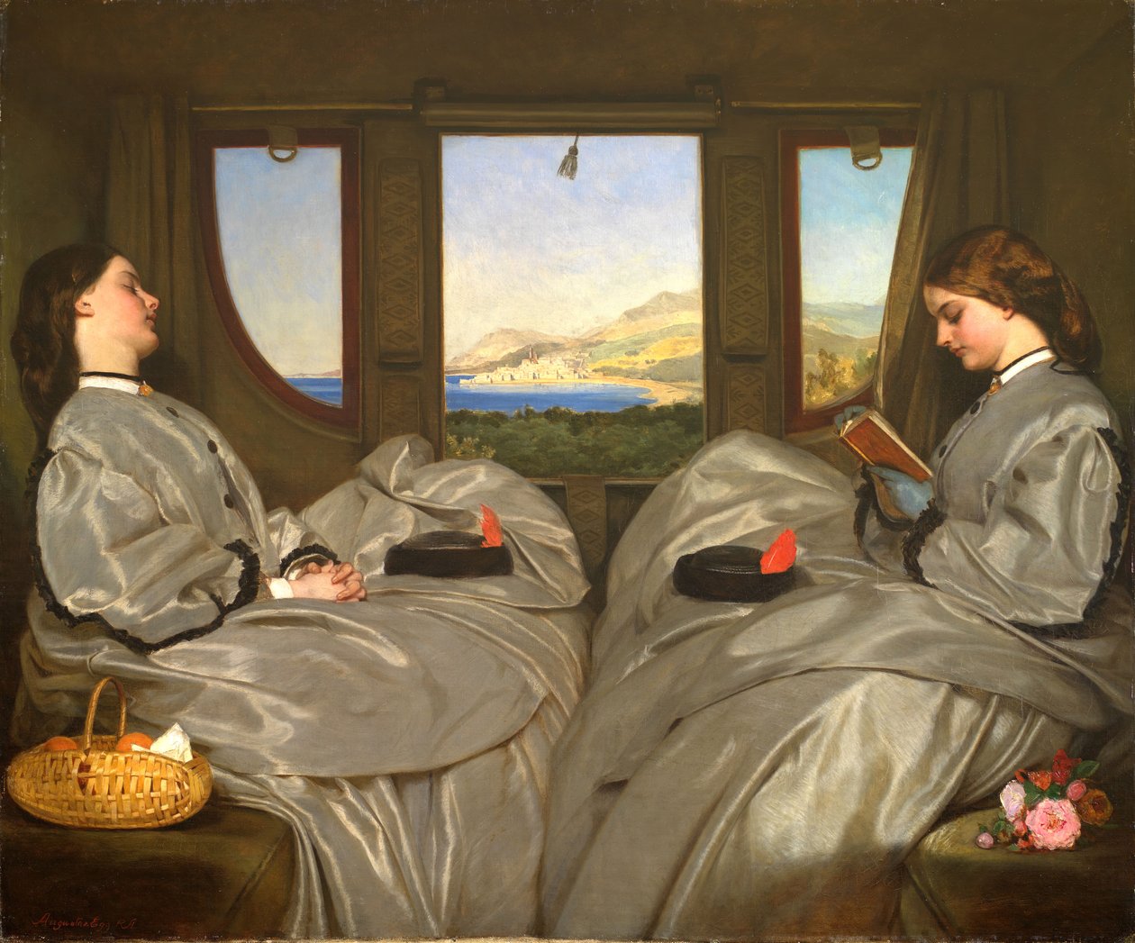 Os companheiros de viagem, 1862. de Augustus Leopold Egg