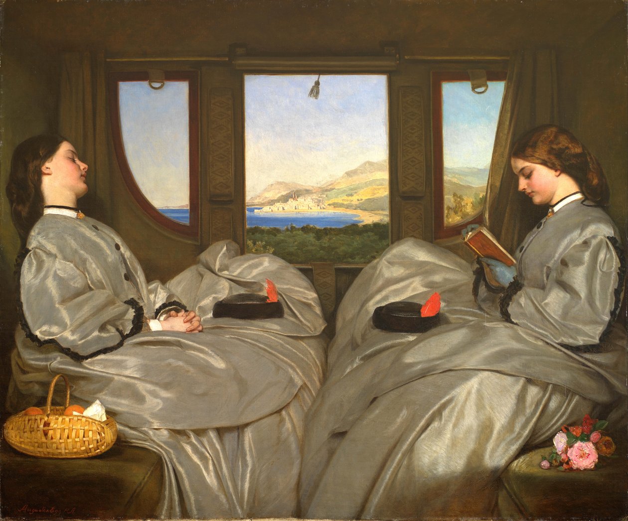 Os companheiros de viagem, 1862. de Augustus Leopold Egg