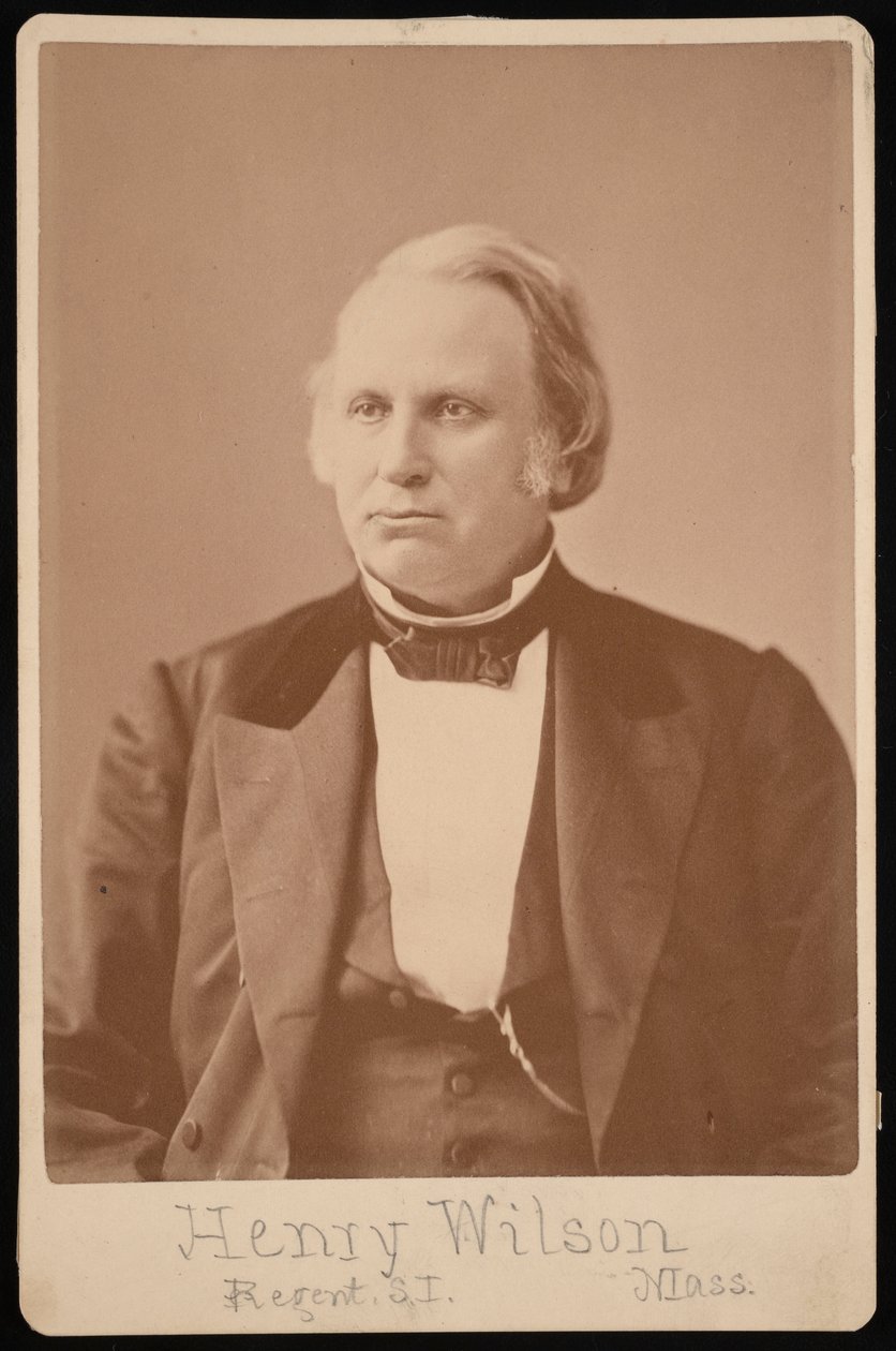 Retrato de Henry Wilson 1812-1875, antes de 1876. de Augustus Marshall