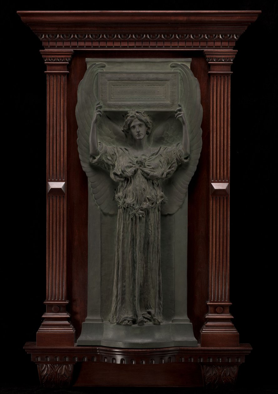 Amor Caritas, modelado em 1898, lançado após 1898 de Augustus Saint Gaudens