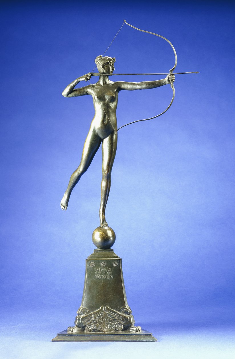 Diana da Torre ", uma figura de bronze, 1899 de Augustus Saint Gaudens