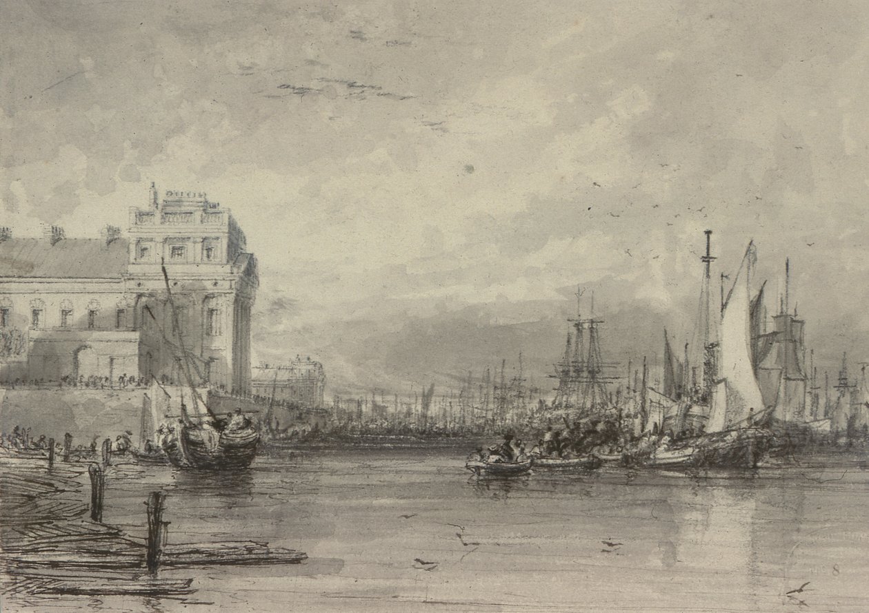 Hospital de Greenwich (desenho) de Augustus Wall Callcott