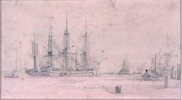 Estudos de Composição (desenho) de Augustus Wall Callcott
