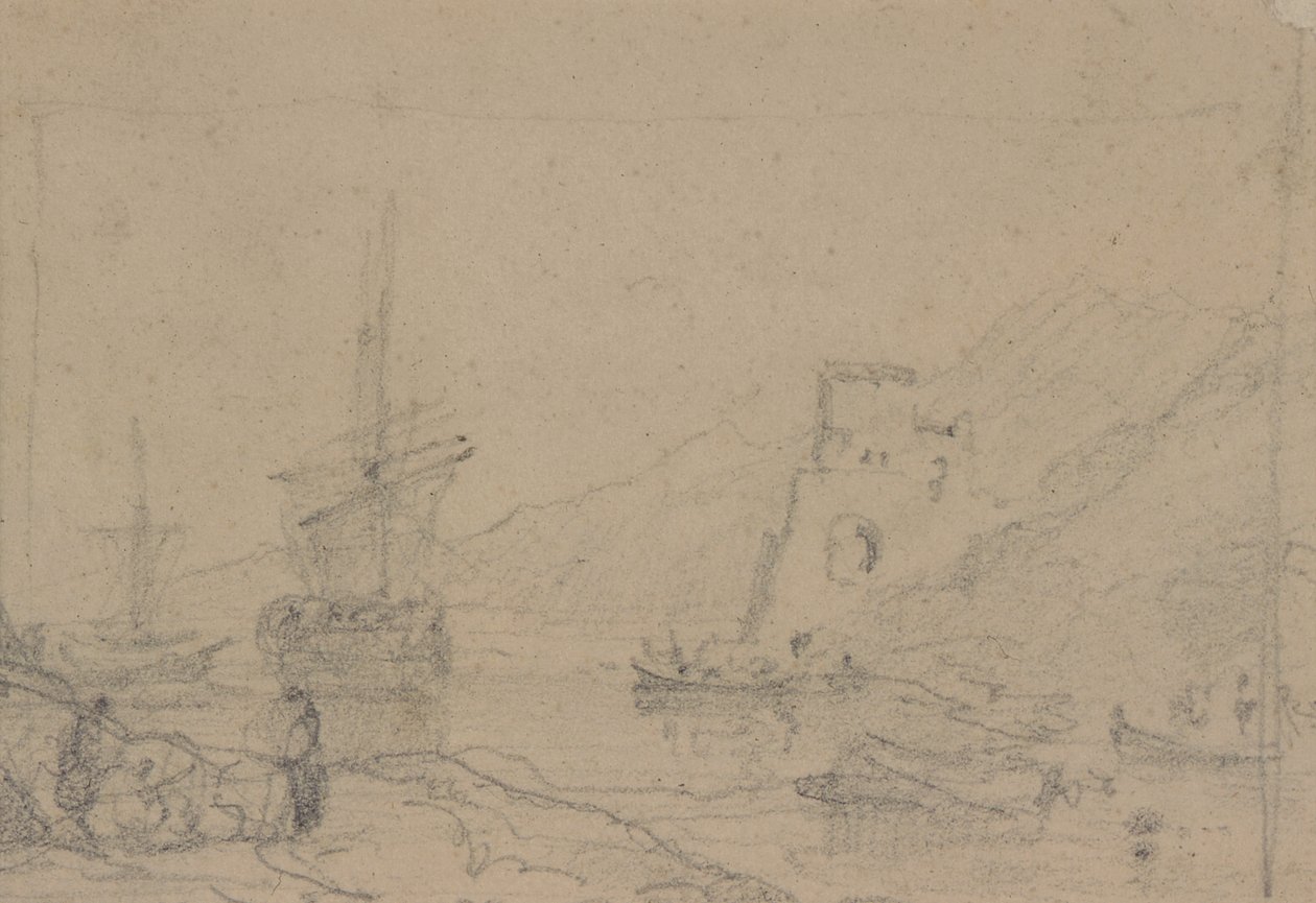 Estudos de Composição (desenho) de Augustus Wall Callcott