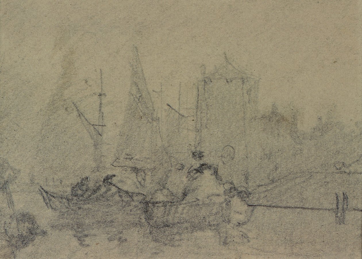 Estudos de Composição (desenho) de Augustus Wall Callcott