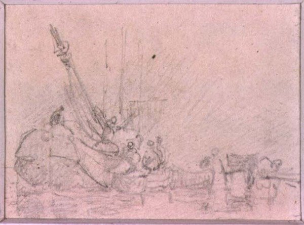Estudos de Composição (desenho) de Augustus Wall Callcott