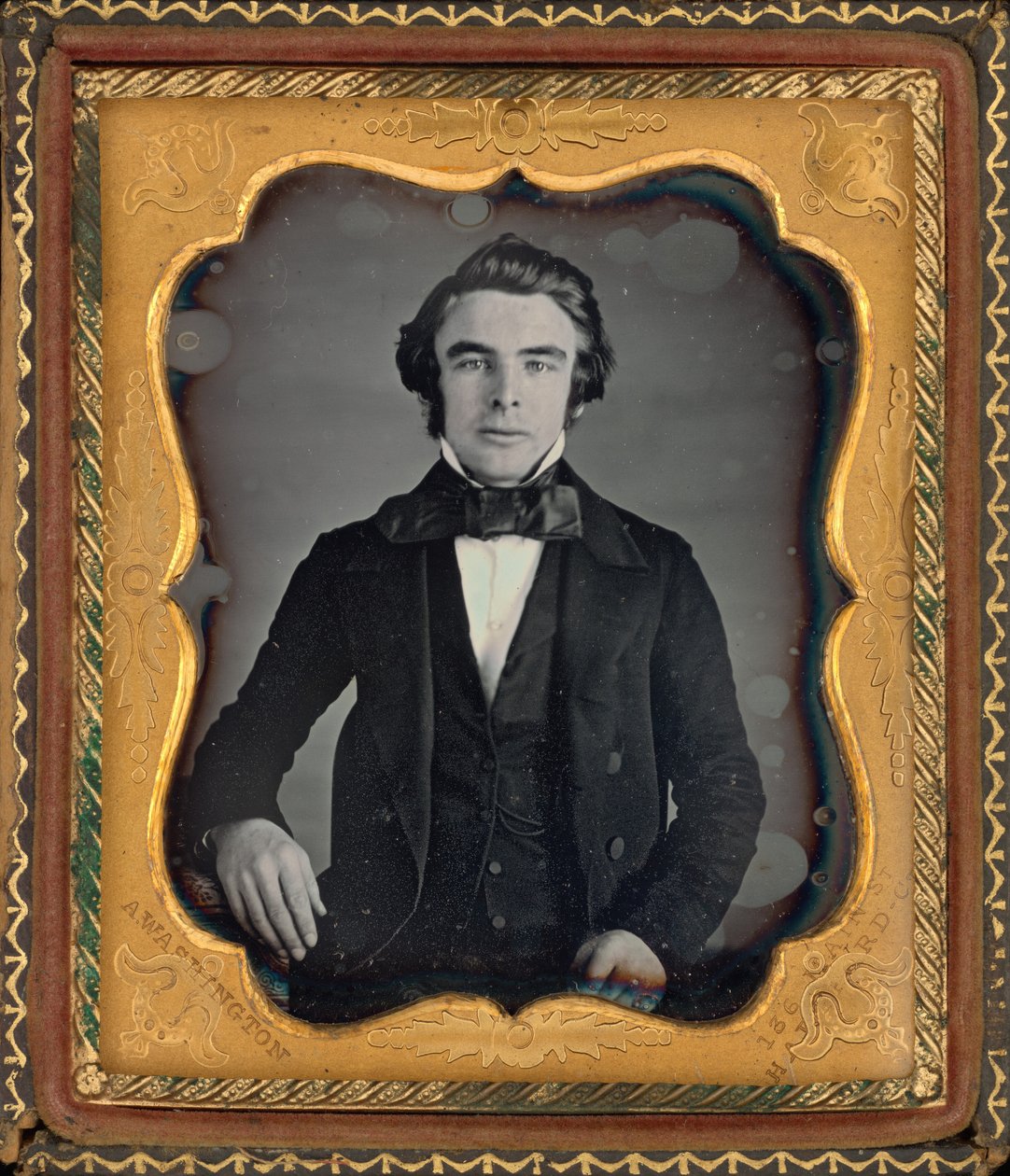 Retrato de um homem,c. 1845 (foto) de Augustus Washington